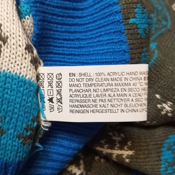 RARE Roody mens XL Ugly Christmas Boardroom Insiders blue gray & sweater - Picture 7 of 8